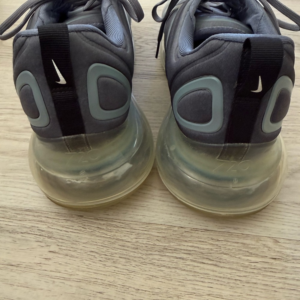 Nike Air Max 720 Cool Grey Sneakers Shoes Men’s Size 12 Rubber Tread - Picture 5 of 12